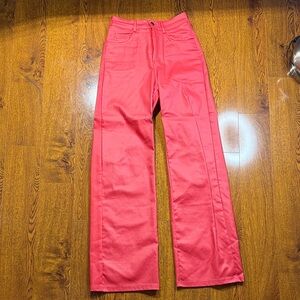 Stylish Pink Boot Cut Pants